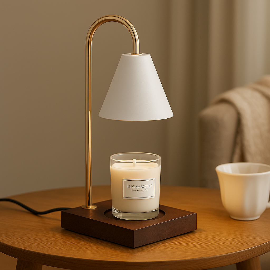 Oak & Iron Flameless Candle Warmer by IllumioGlow®