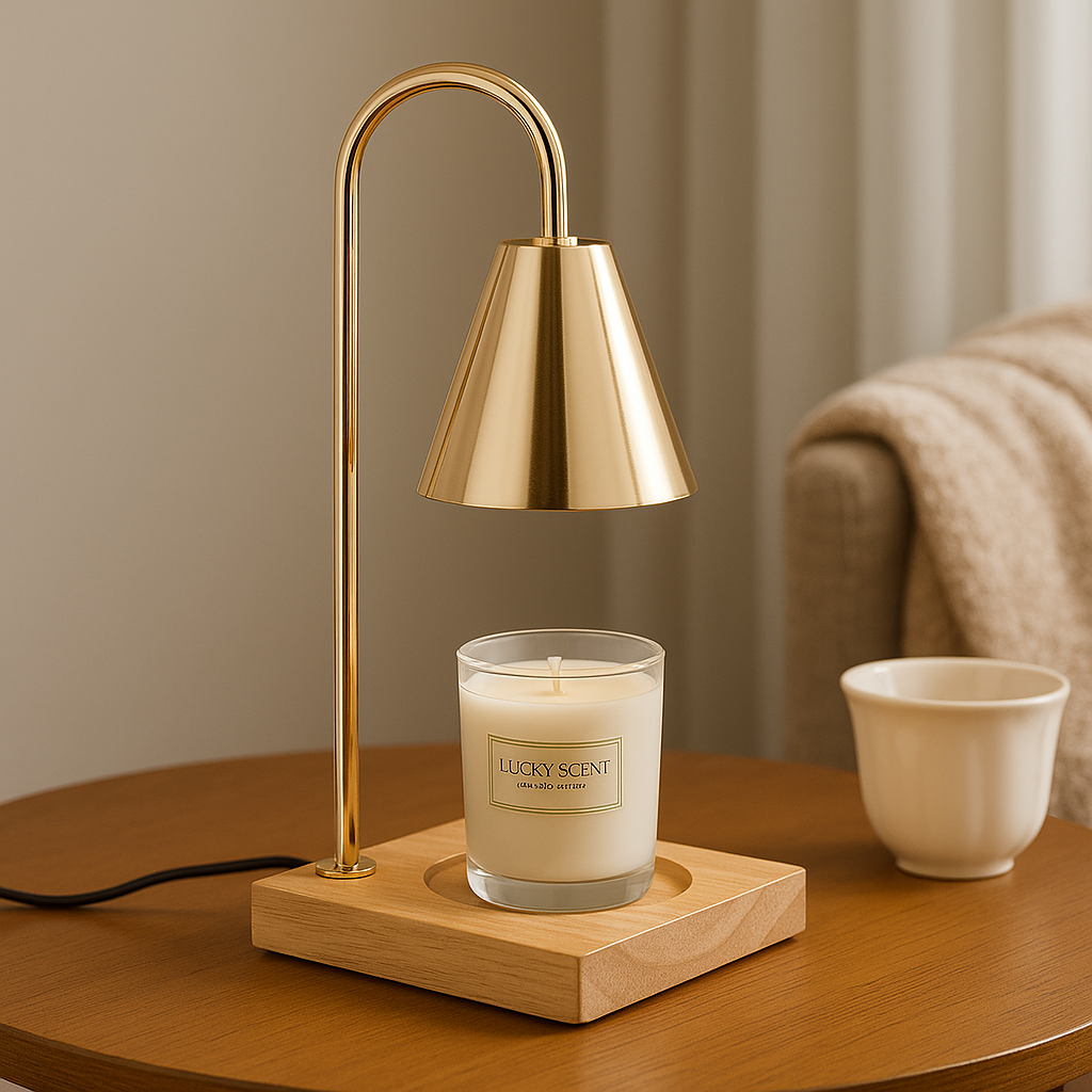 Oak & Iron Flameless Candle Warmer by IllumioGlow®