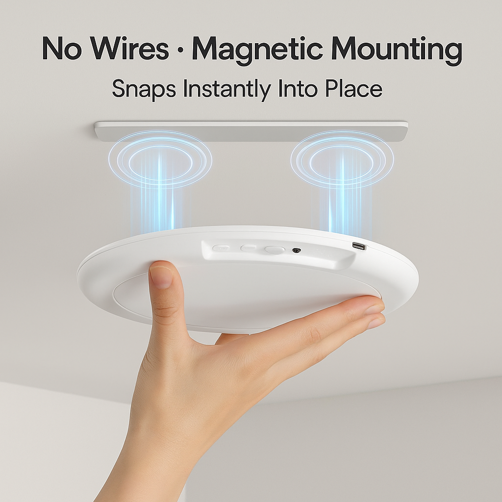 Wireless Rechargeable Ceiling Light