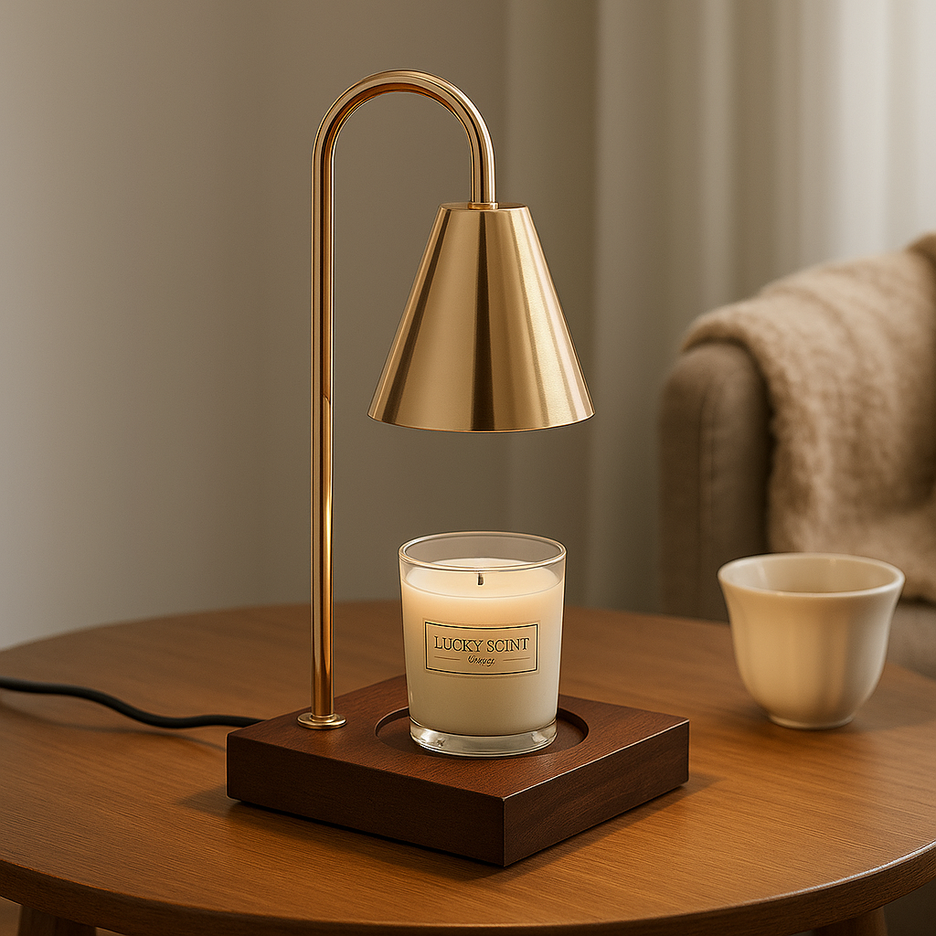 Oak & Iron Flameless Candle Warmer by IllumioGlow®